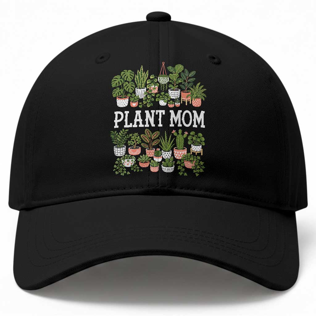 Plant Mom Baseball Cap Funny Plant Lady Mama Floral Garden