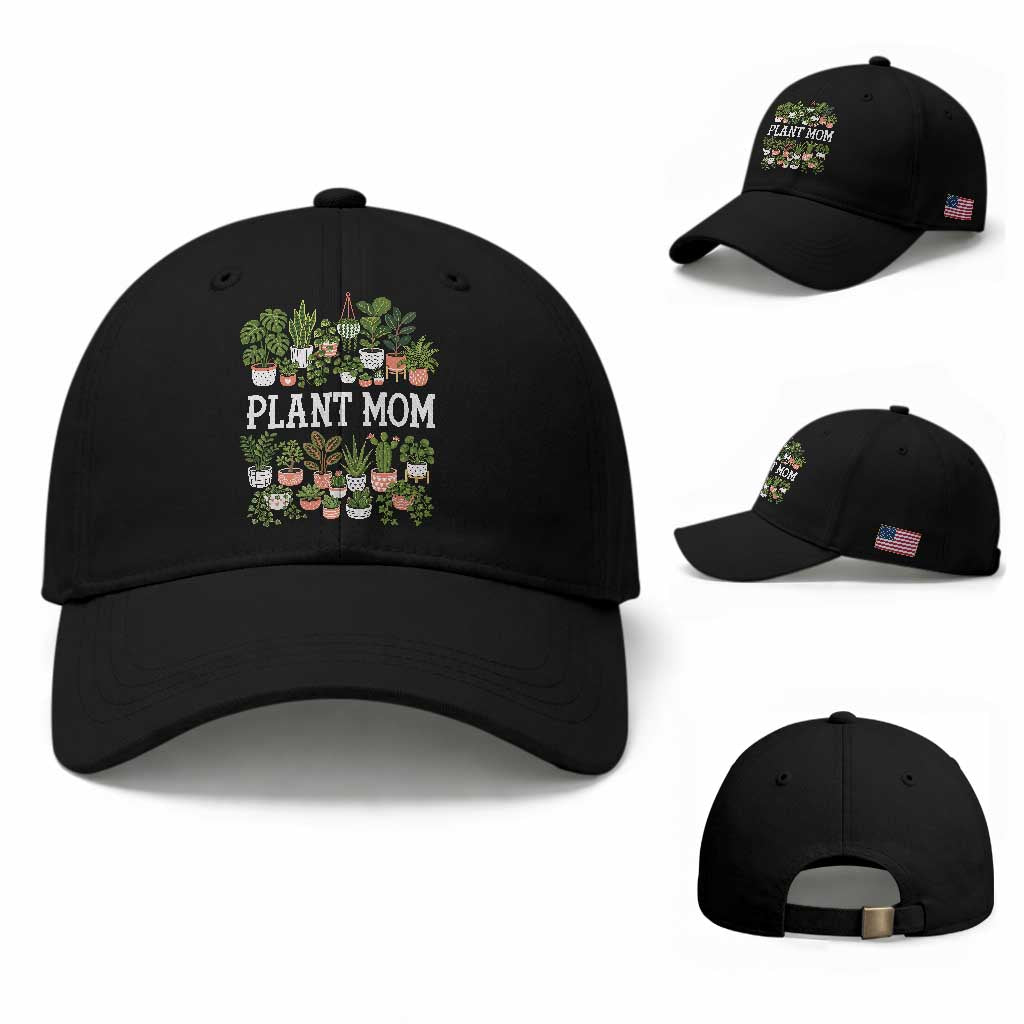 Plant Mom Baseball Cap Funny Plant Lady Mama Floral Garden