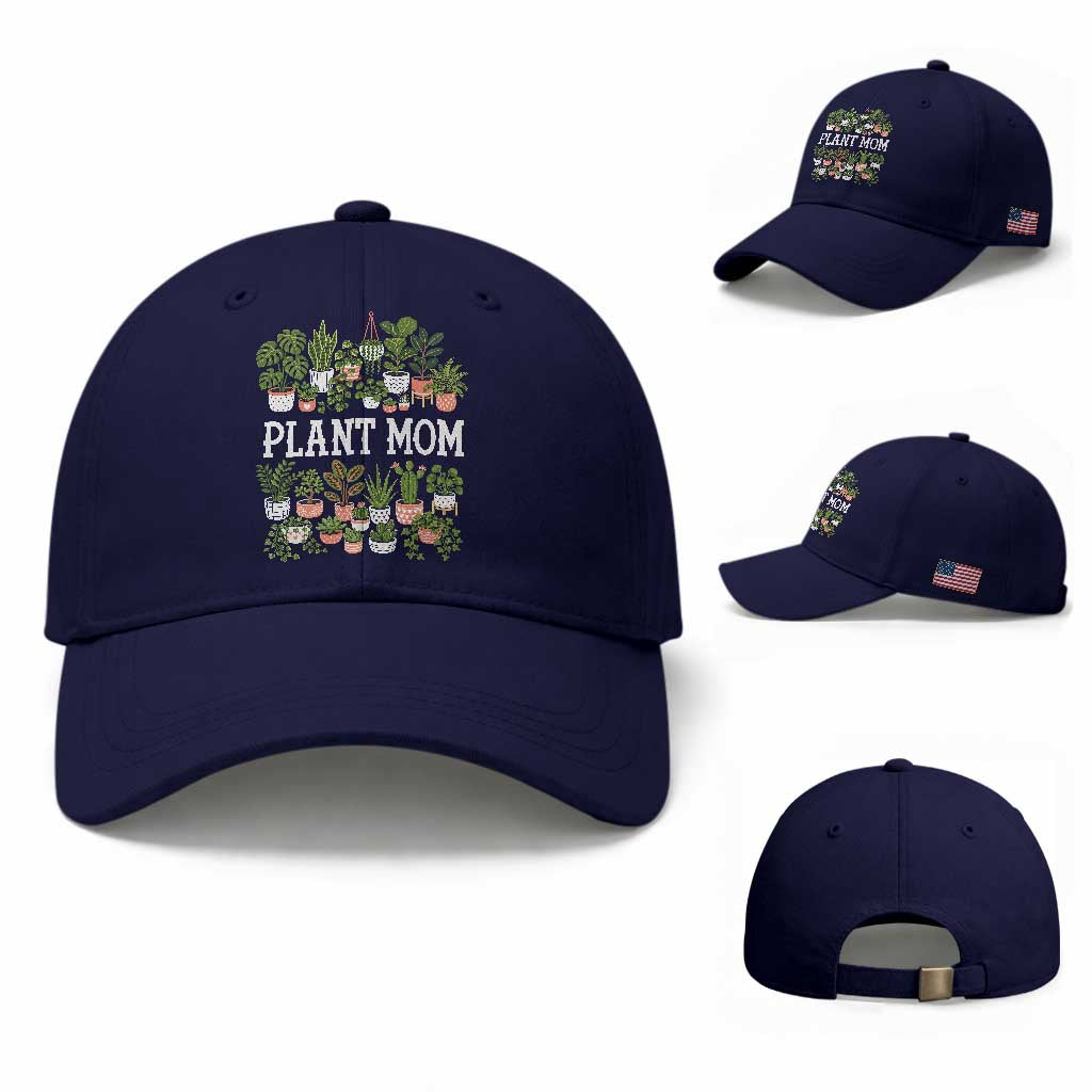 Plant Mom Baseball Cap Funny Plant Lady Mama Floral Garden