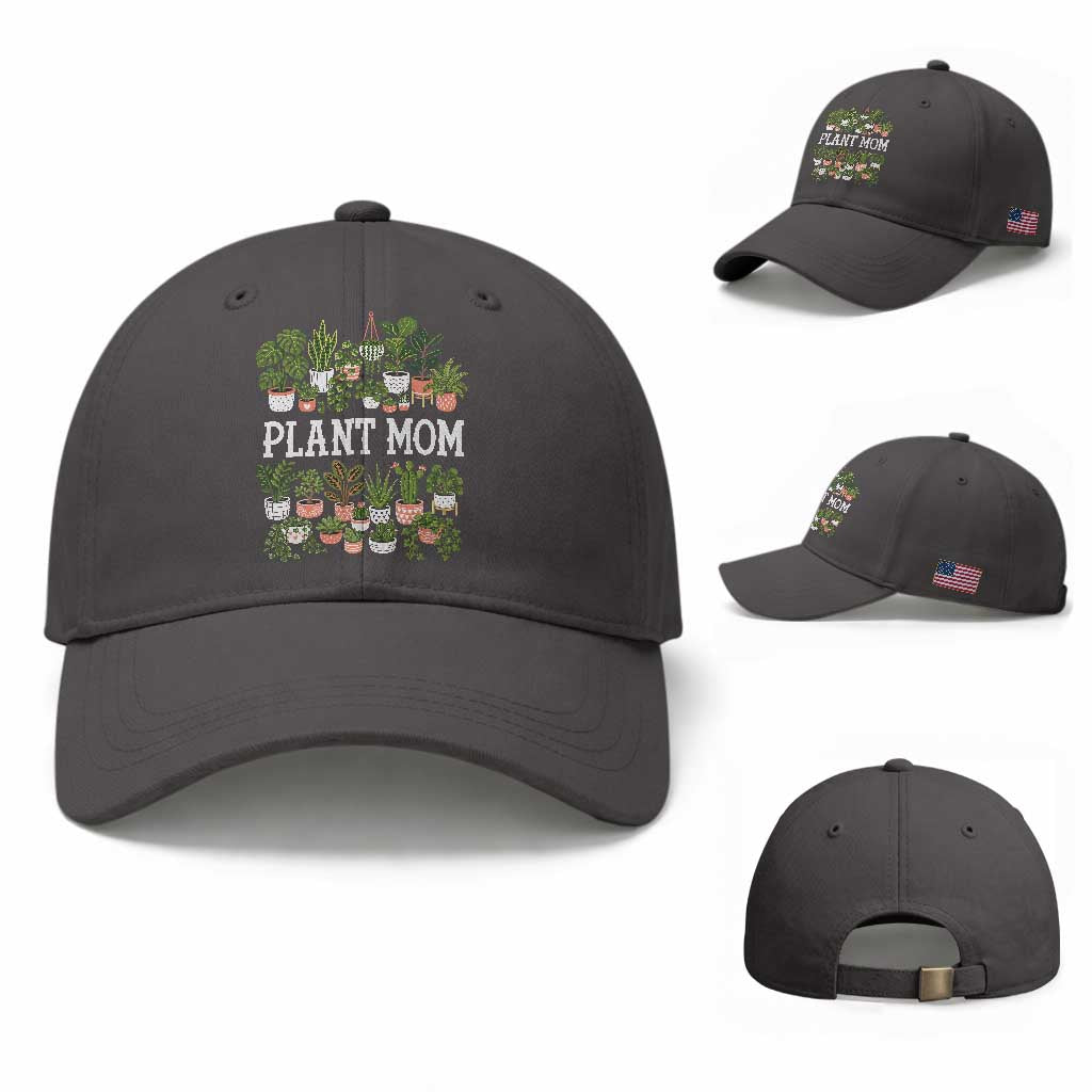 Plant Mom Baseball Cap Funny Plant Lady Mama Floral Garden