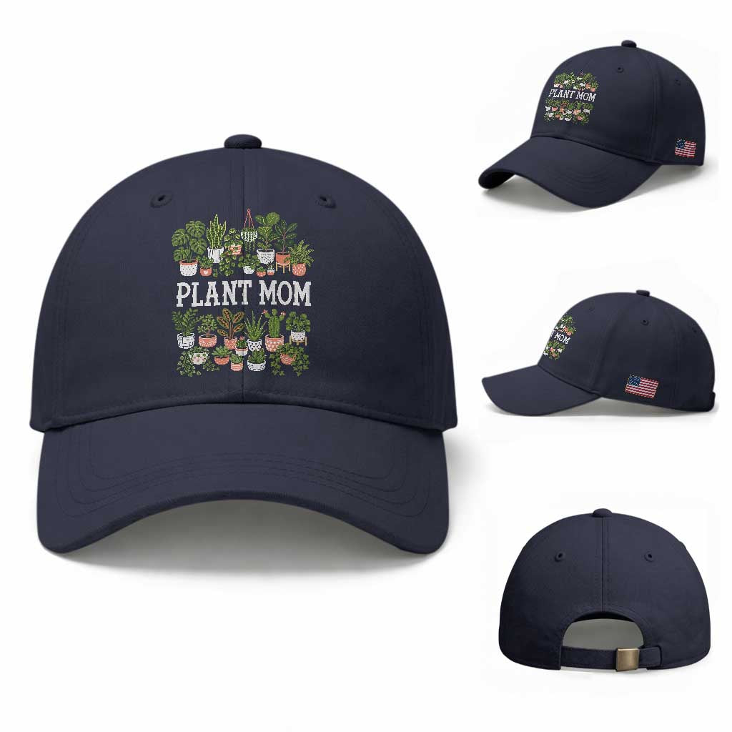 Plant Mom Baseball Cap Funny Plant Lady Mama Floral Garden