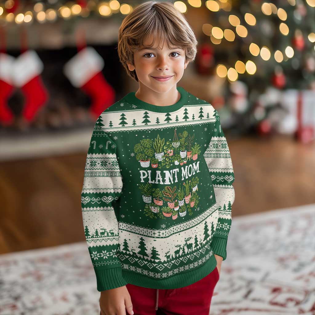 Plant Mom Ugly Christmas Sweater Funny Plant Lady Mama Floral Garden