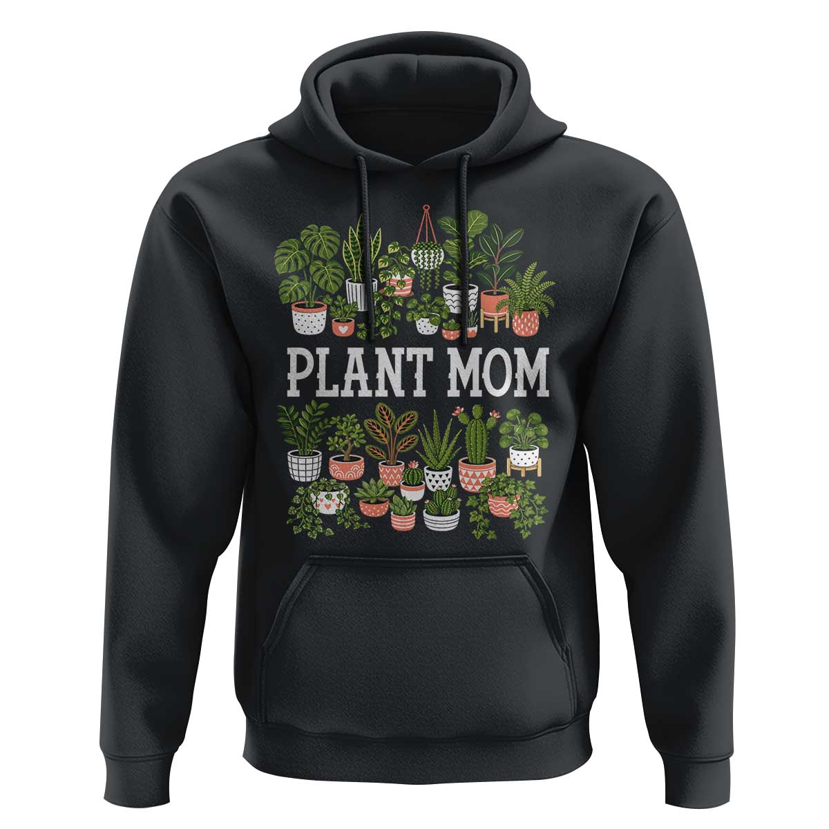 Plant Mom Hoodie Funny Plant Lady Mama Floral Garden