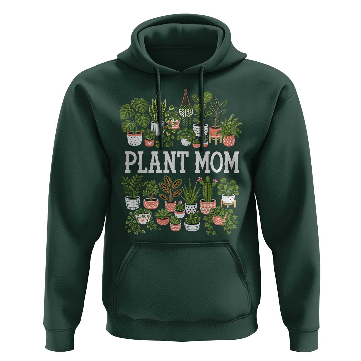 Plant Mom Hoodie Funny Plant Lady Mama Floral Garden