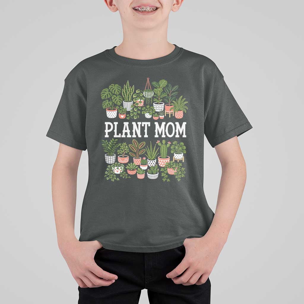 Plant Mom T Shirt For Kid Funny Plant Lady Mama Floral Garden