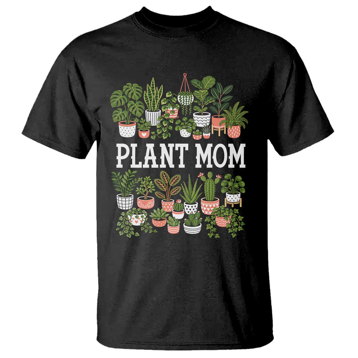 Plant Mom T Shirt Funny Plant Lady Mama Floral Garden