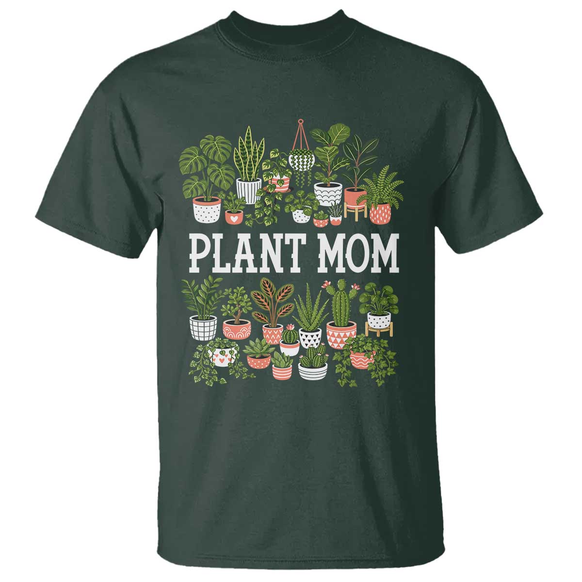 Plant Mom T Shirt Funny Plant Lady Mama Floral Garden