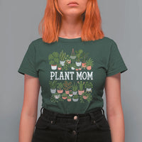 Plant Mom T Shirt For Women Funny Plant Lady Mama Floral Garden