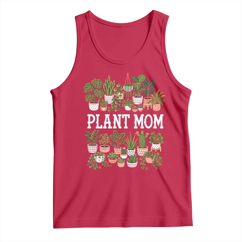 Plant Mom Tank Top Funny Plant Lady Mama Floral Garden