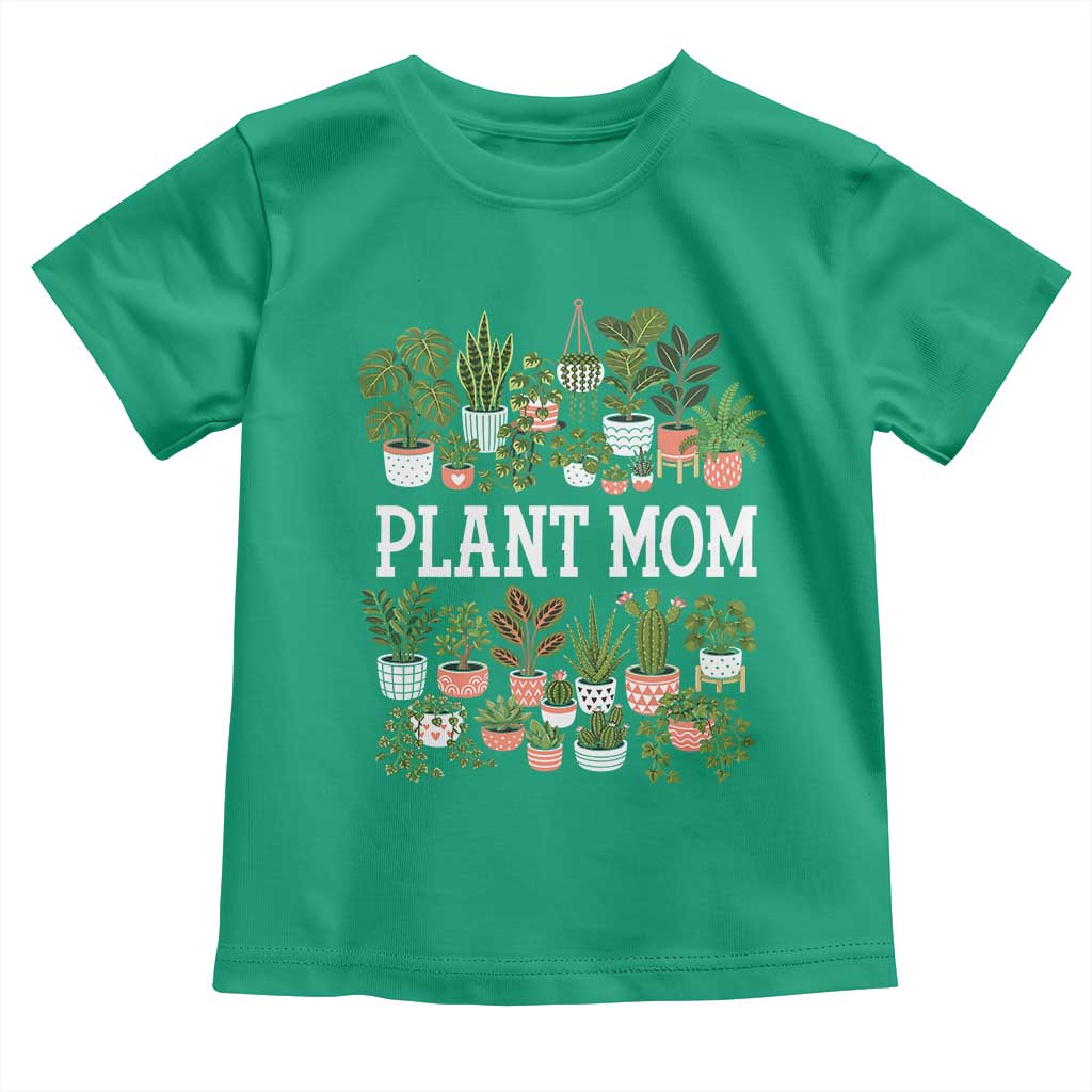 Plant Mom Toddler T Shirt Funny Plant Lady Mama Floral Garden
