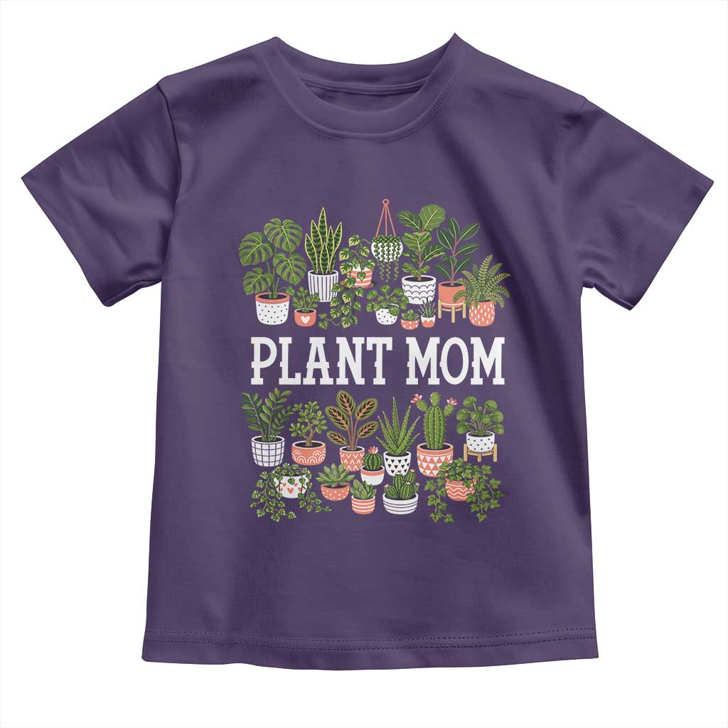 Plant Mom Toddler T Shirt Funny Plant Lady Mama Floral Garden