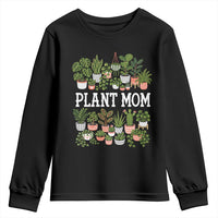 Plant Mom Youth Sweatshirt Funny Plant Lady Mama Floral Garden