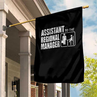 Assistant To The Regional Manager Garden Flag Funny Dad Baby Matching