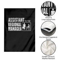 Assistant To The Regional Manager Garden Flag Funny Dad Baby Matching