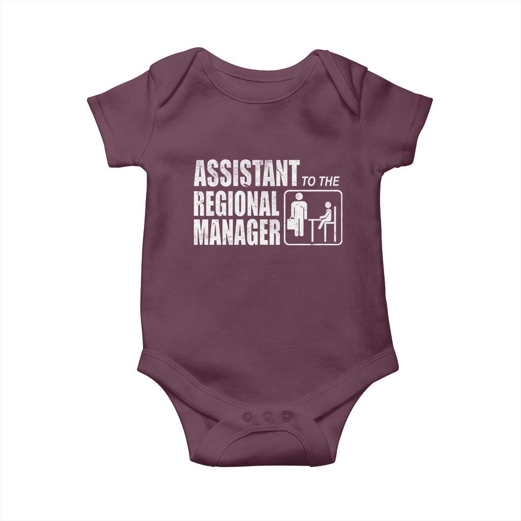 Assistant To The Regional Manager Baby Onesie Funny Dad Baby Matching