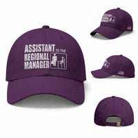 Assistant To The Regional Manager Baseball Cap Funny Dad Baby Matching