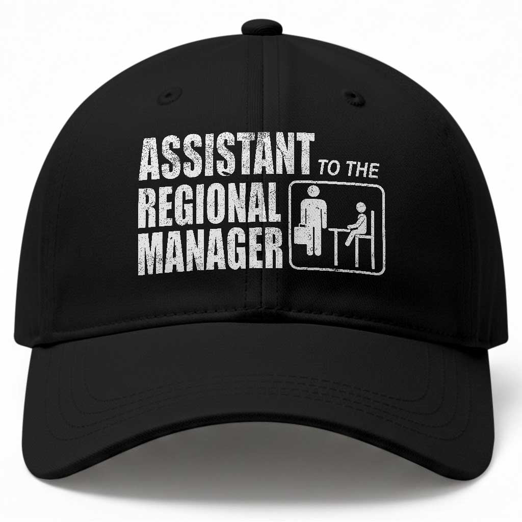 Assistant To The Regional Manager Baseball Cap Funny Dad Baby Matching