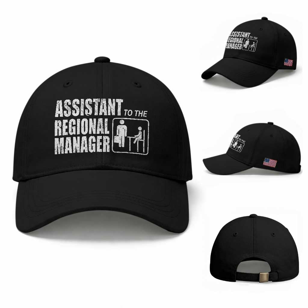 Assistant To The Regional Manager Baseball Cap Funny Dad Baby Matching