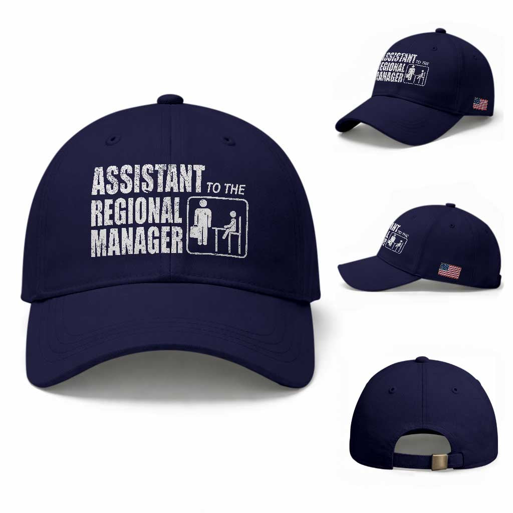 Assistant To The Regional Manager Baseball Cap Funny Dad Baby Matching