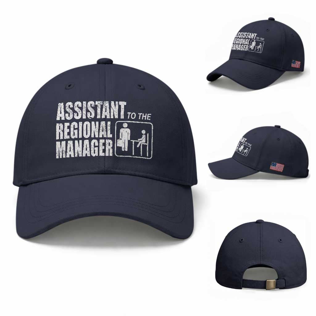 Assistant To The Regional Manager Baseball Cap Funny Dad Baby Matching