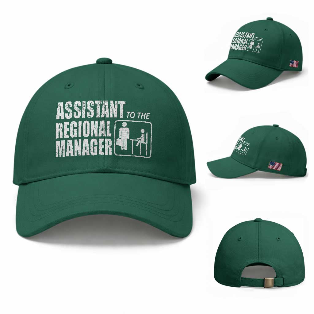 Assistant To The Regional Manager Baseball Cap Funny Dad Baby Matching