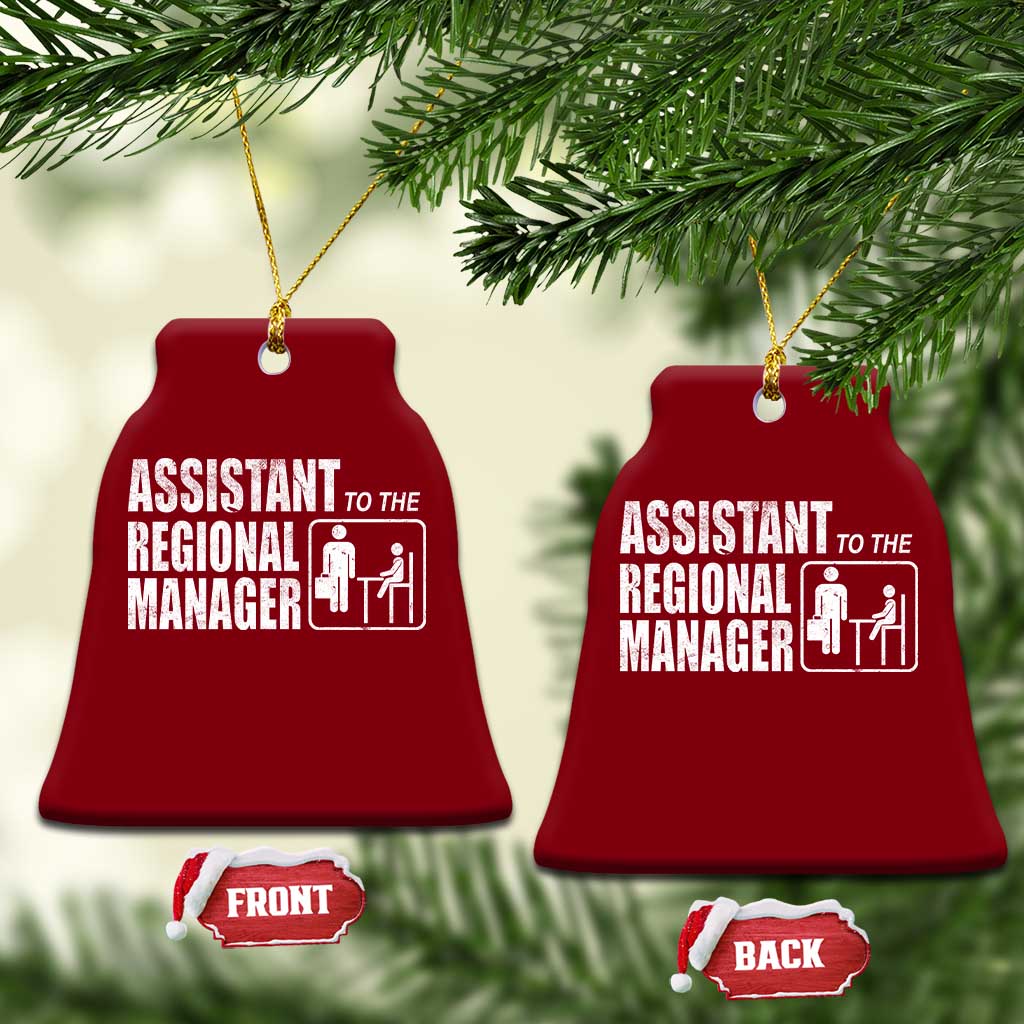 Assistant To The Regional Manager Ceramic Ornament Funny Dad Baby Matching