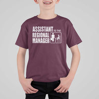 Assistant To The Regional Manager T Shirt For Kid Funny Dad Baby Matching