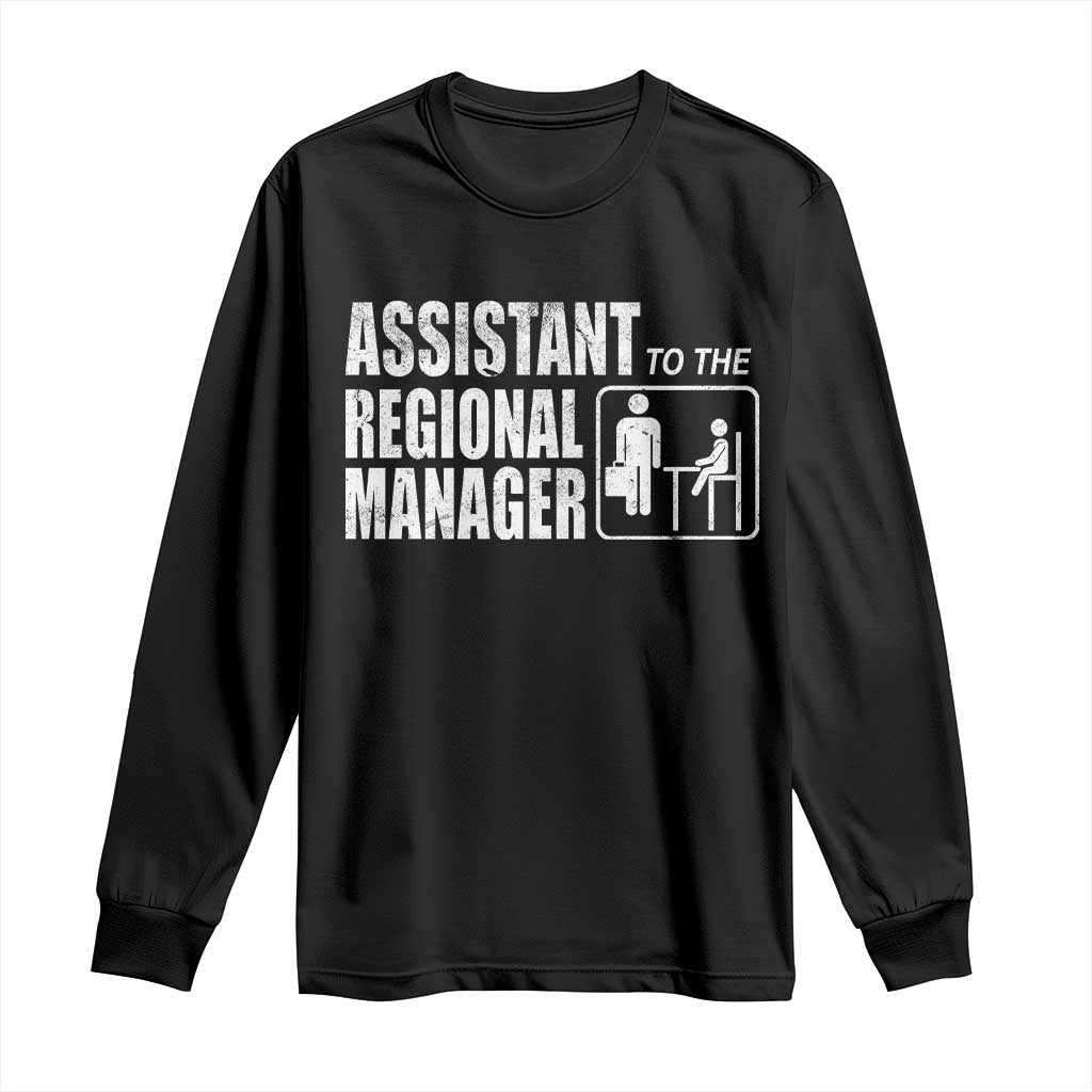 Assistant To The Regional Manager Long Sleeve Shirt Funny Dad Baby Matching