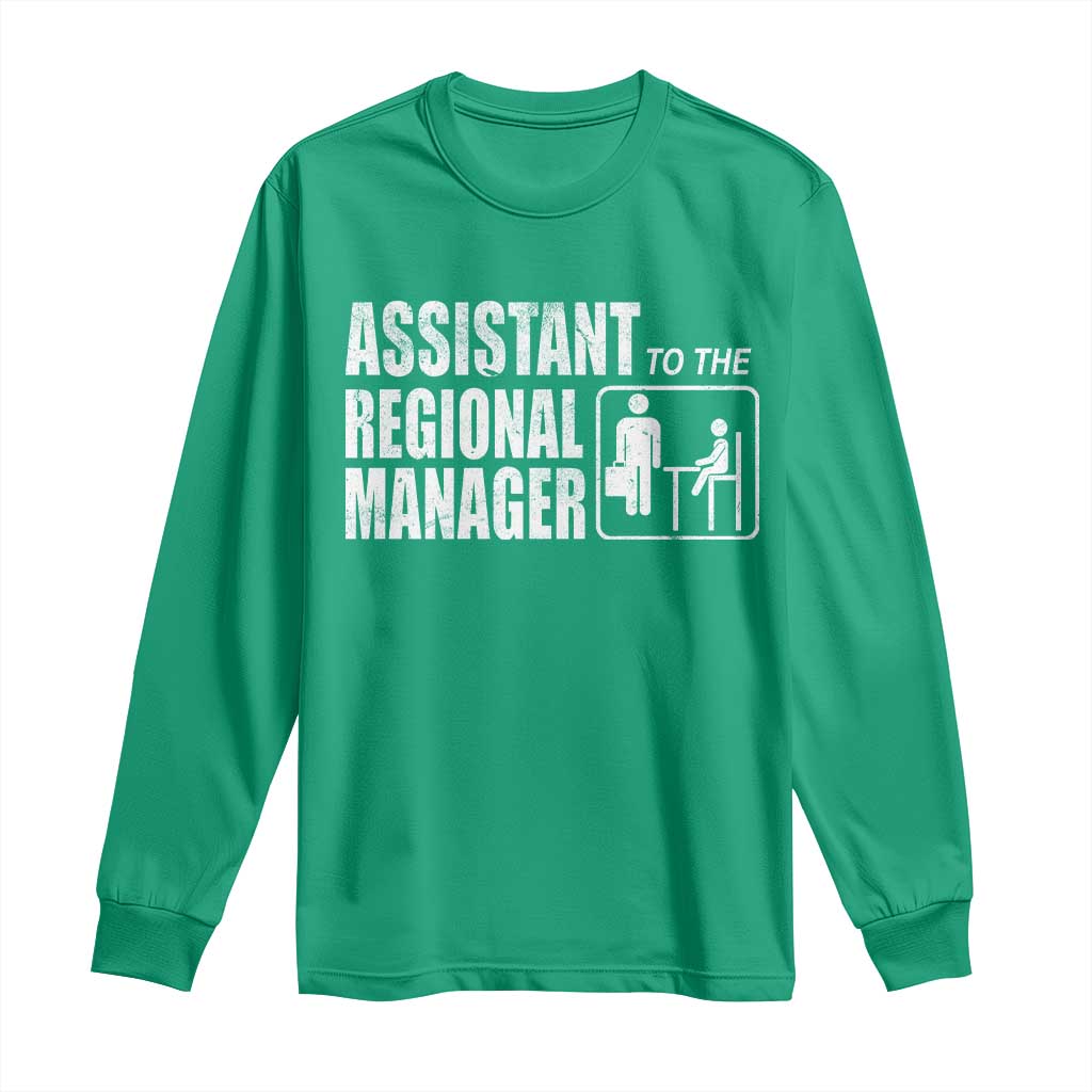 Assistant To The Regional Manager Long Sleeve Shirt Funny Dad Baby Matching
