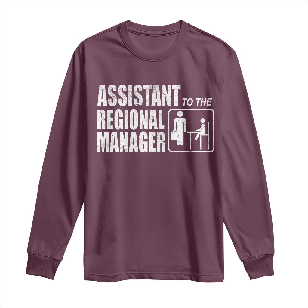 Assistant To The Regional Manager Long Sleeve Shirt Funny Dad Baby Matching