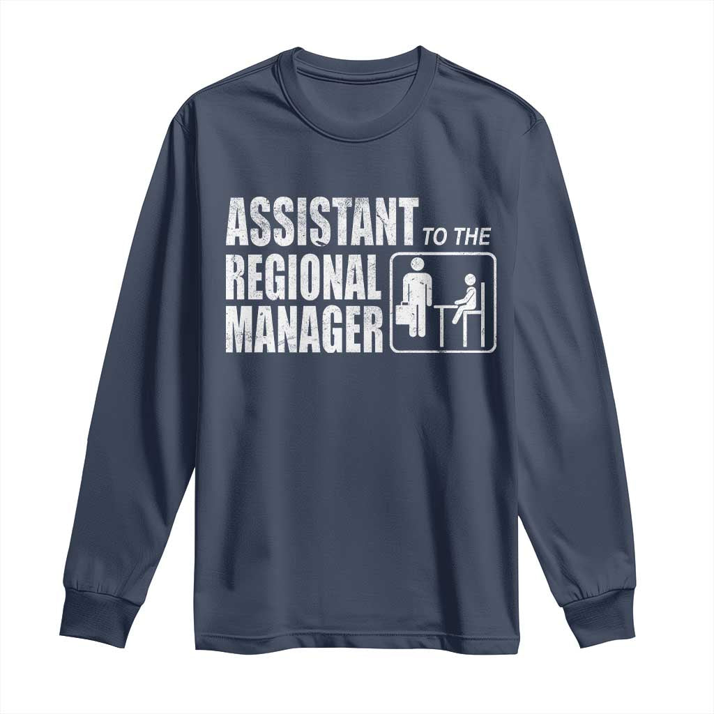 Assistant To The Regional Manager Long Sleeve Shirt Funny Dad Baby Matching