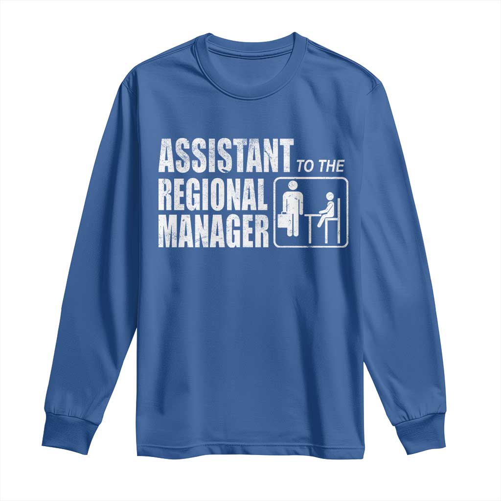 Assistant To The Regional Manager Long Sleeve Shirt Funny Dad Baby Matching