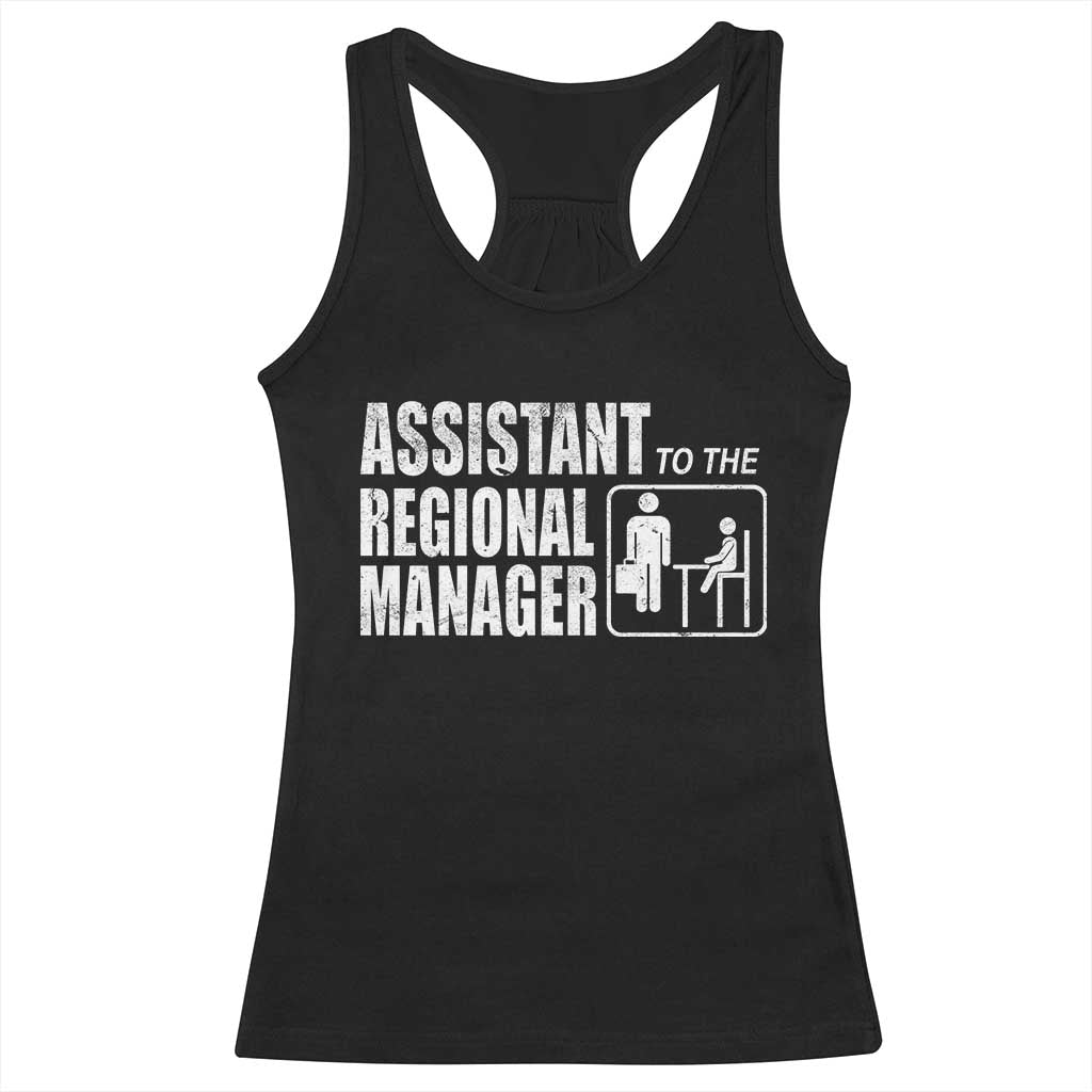 Assistant To The Regional Manager Racerback Tank Top Funny Dad Baby Matching