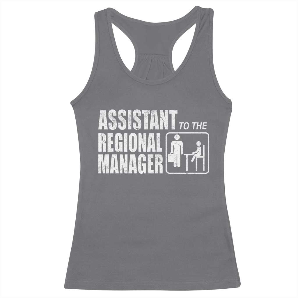 Assistant To The Regional Manager Racerback Tank Top Funny Dad Baby Matching