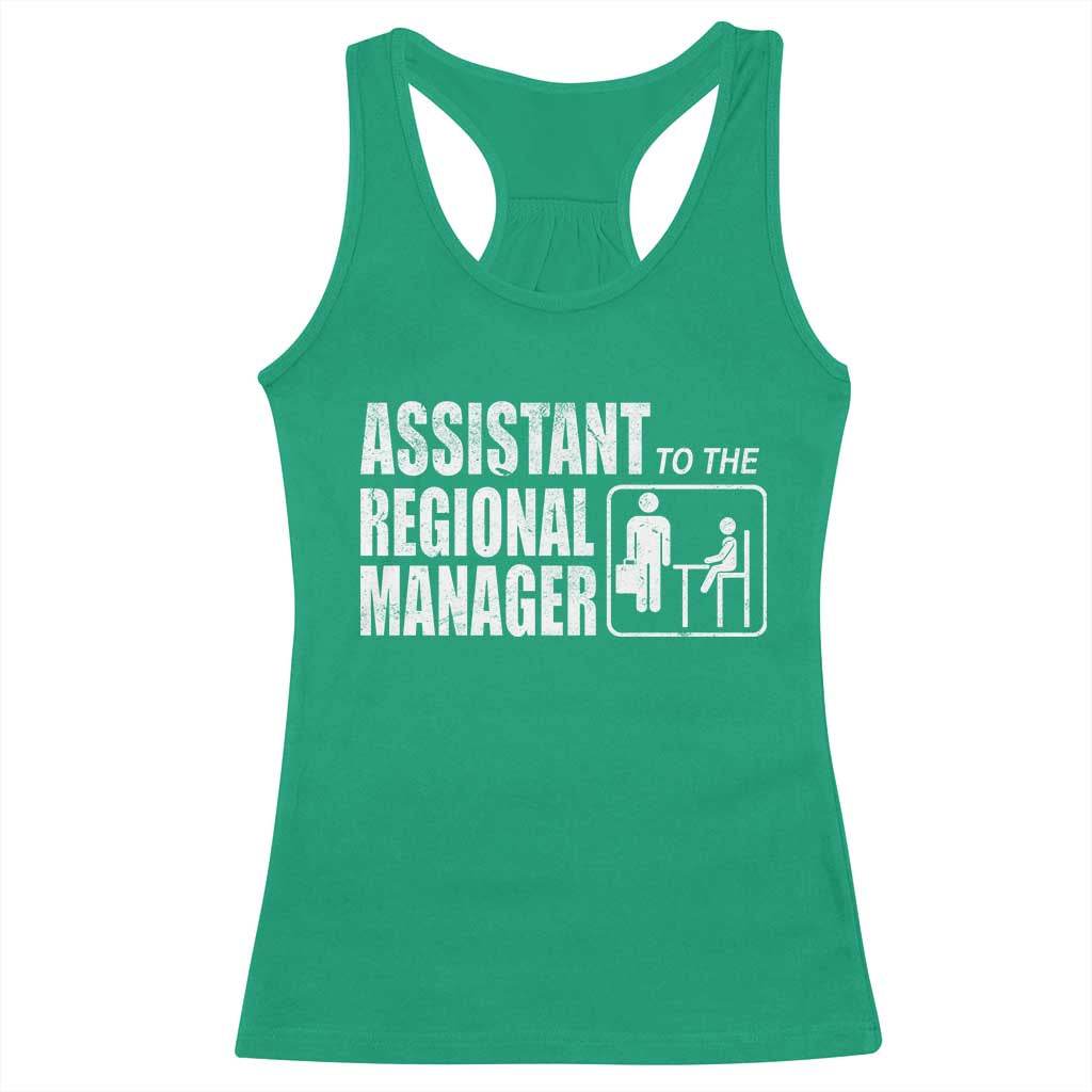 Assistant To The Regional Manager Racerback Tank Top Funny Dad Baby Matching