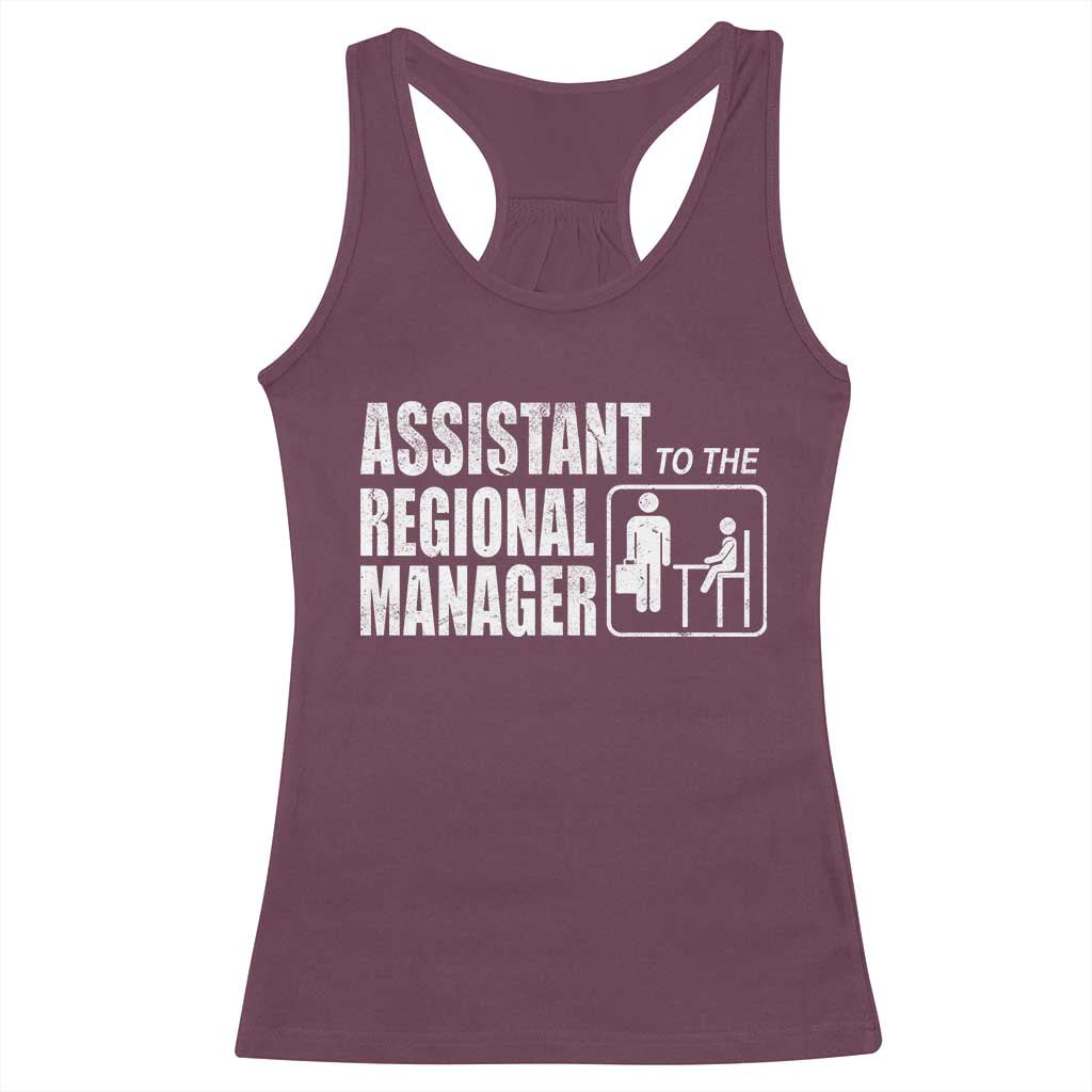 Assistant To The Regional Manager Racerback Tank Top Funny Dad Baby Matching