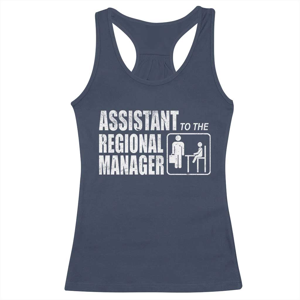 Assistant To The Regional Manager Racerback Tank Top Funny Dad Baby Matching
