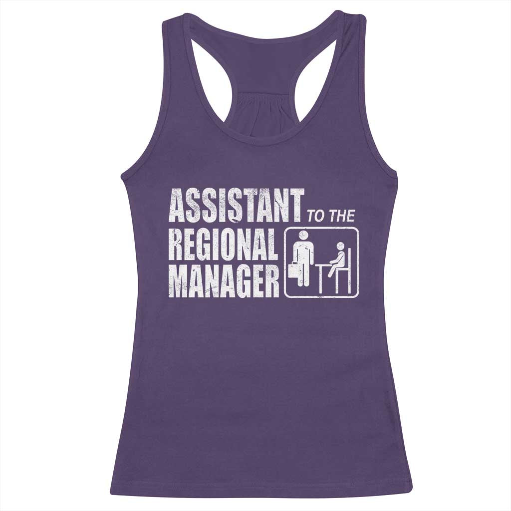 Assistant To The Regional Manager Racerback Tank Top Funny Dad Baby Matching