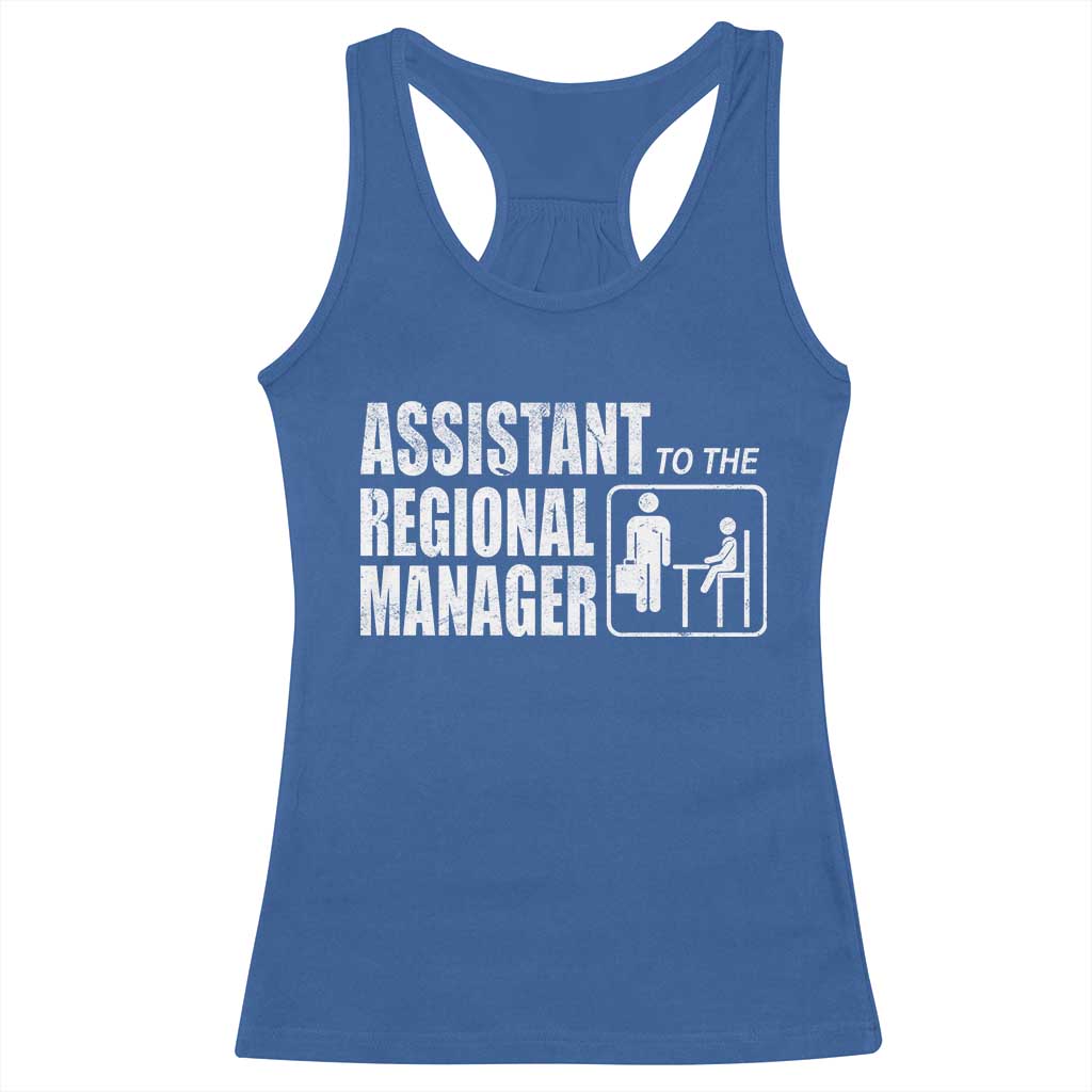 Assistant To The Regional Manager Racerback Tank Top Funny Dad Baby Matching