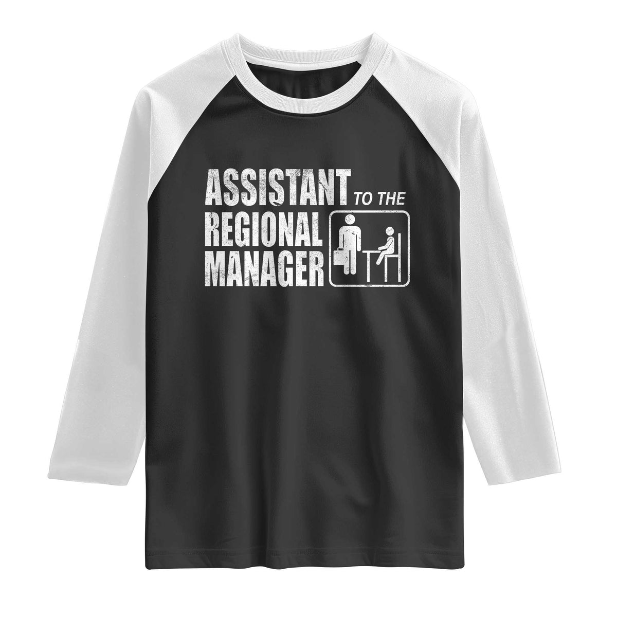 Assistant To The Regional Manager Raglan Shirt Funny Dad Baby Matching