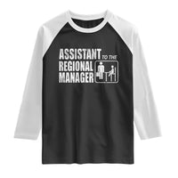 Assistant To The Regional Manager Raglan Shirt Funny Dad Baby Matching