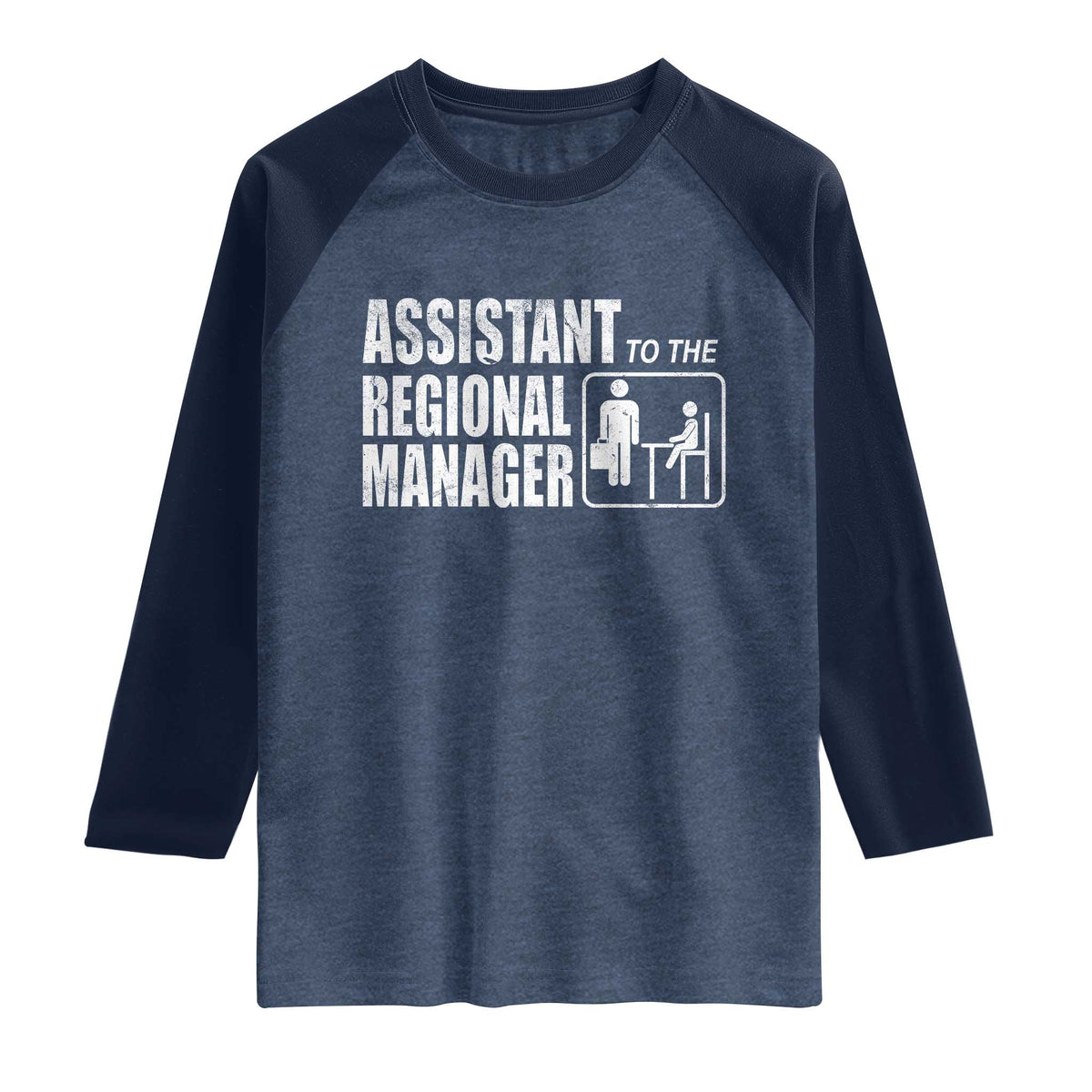 Assistant To The Regional Manager Raglan Shirt Funny Dad Baby Matching