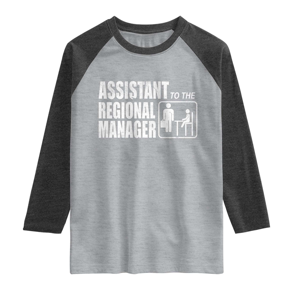 Assistant To The Regional Manager Raglan Shirt Funny Dad Baby Matching