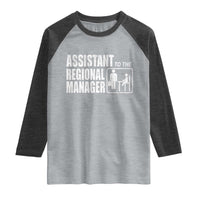 Assistant To The Regional Manager Raglan Shirt Funny Dad Baby Matching