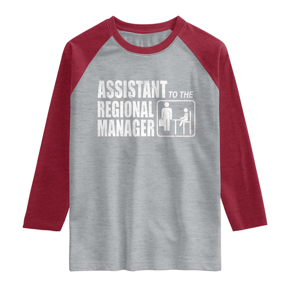 Assistant To The Regional Manager Raglan Shirt Funny Dad Baby Matching