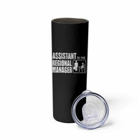 Assistant To The Regional Manager Skinny Tumbler Funny Dad Baby Matching