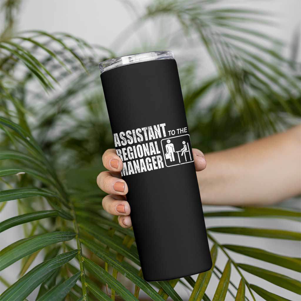 Assistant To The Regional Manager Skinny Tumbler Funny Dad Baby Matching