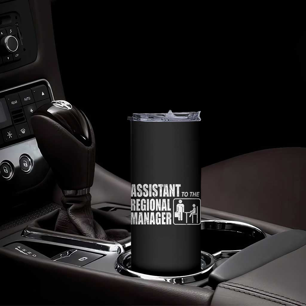 Assistant To The Regional Manager Skinny Tumbler Funny Dad Baby Matching