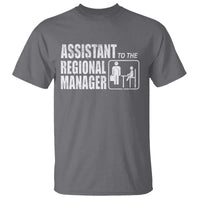 Assistant To The Regional Manager T Shirt Funny Dad Baby Matching