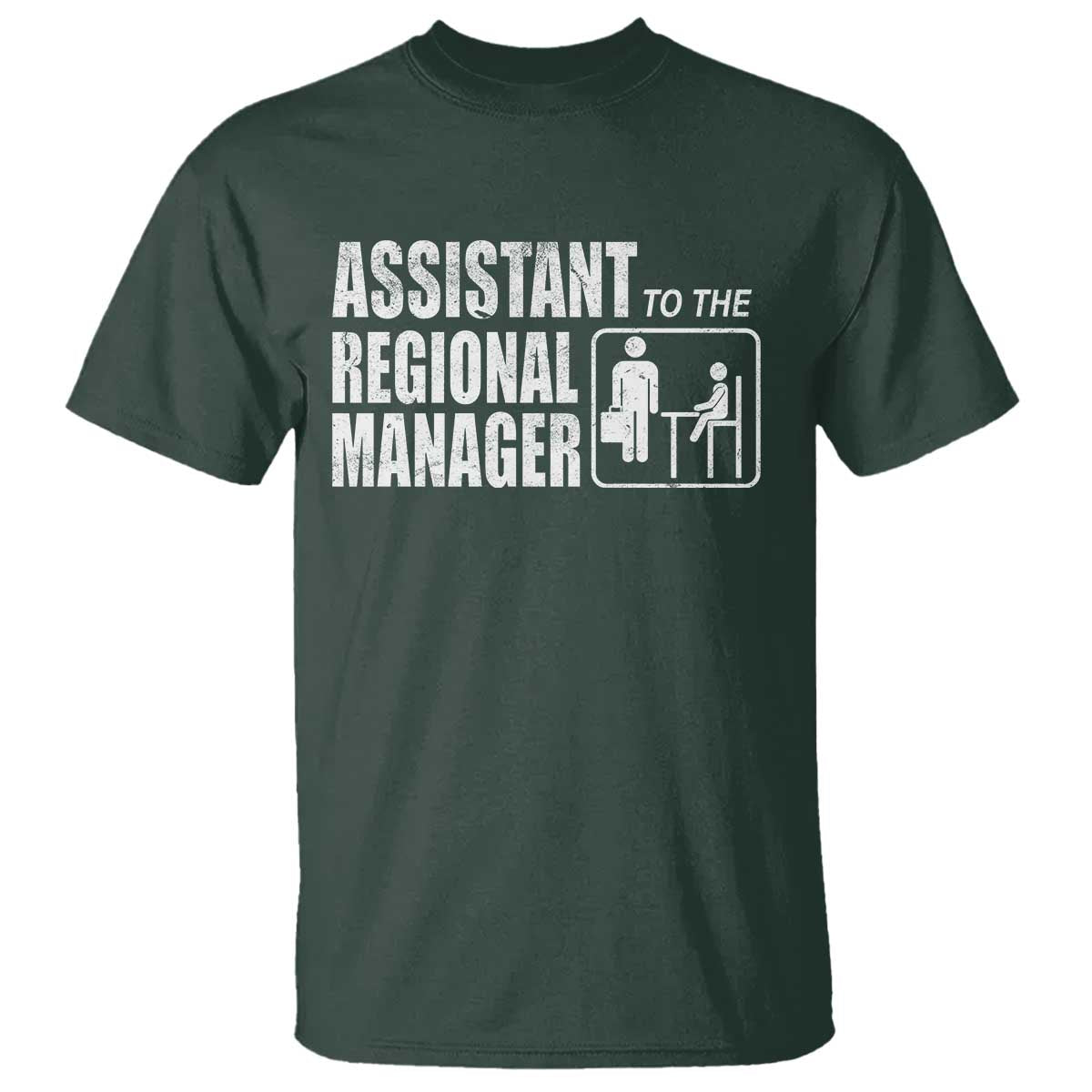 Assistant To The Regional Manager T Shirt Funny Dad Baby Matching